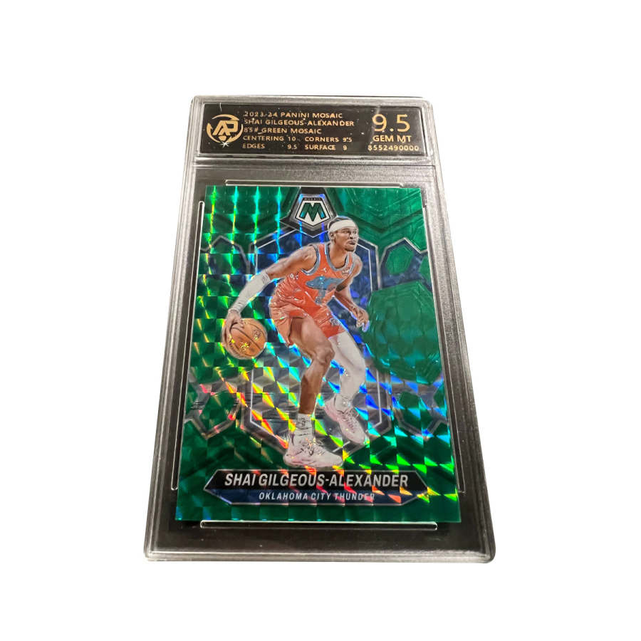 PANINI Thunder, Alexander SGA Green Mosaics Fold, Holographic Card RPA High Score, Star Card, Rare Card Graded Cards