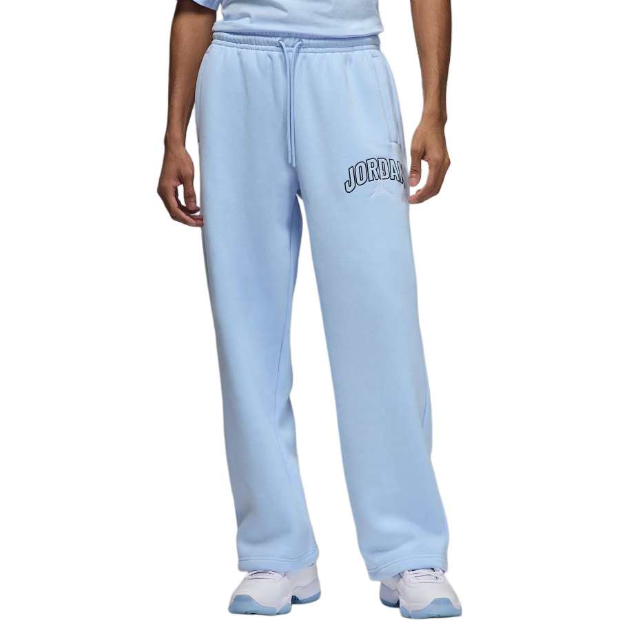 Jordan Jordan Brooklyn Fleece Pantalon Oversize À Ourlet Fendu Pour Homme Knitted Sweatpants Men's Hydro Blue/Sail White