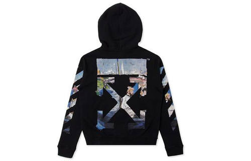 OFF-WHITE OFF WHITE Diag Multicolour Zipped Hoodie