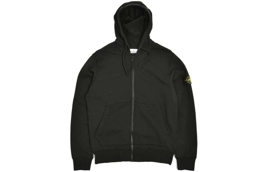 STONE ISLAND STONE ISLAND Sweatshirt Spring Fall Thin Unisex Black