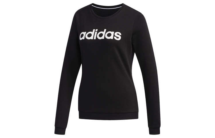 Adidas Neo Sweatshirts Women's Black Crew Neck Moderate Regular
