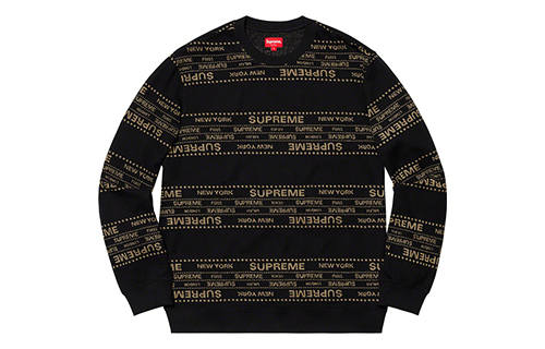 Supreme Supreme Metallic Jacquard Crewneck