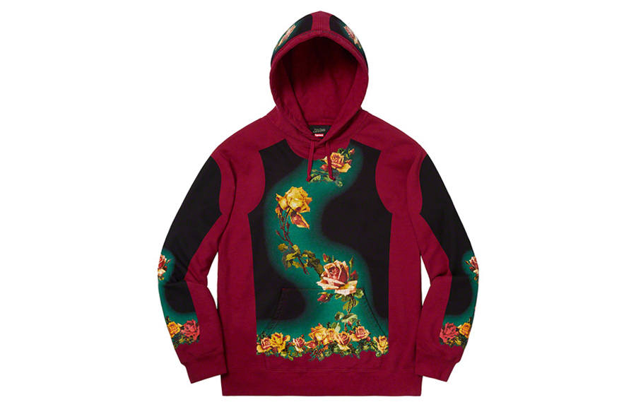 Supreme Supreme Jean Paul Gaultier Floral Print Hooded Sweatshirt