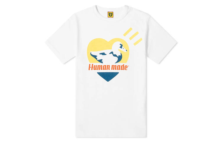 HUMAN MADE T Shirts Men's Crew Neck Moderate Straight Fit