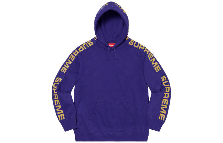 Supreme Supreme Metallic Rib Hooded Sweatshirt
