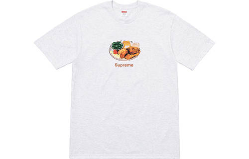 Supreme Supreme SS18 Chicken Dinner Tee Ash Grey T Shirt Unisex Gray