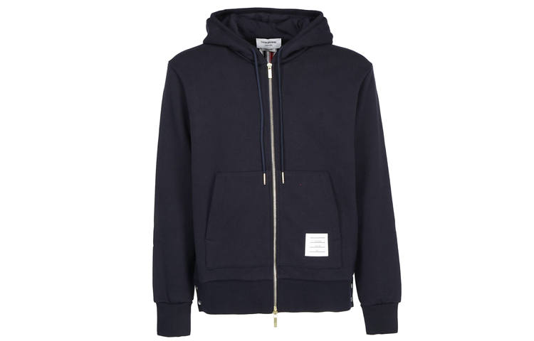 THOM BROWNE THOM BROWNE Rwb Stripe Zipped Hoodie