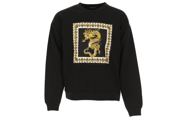 VERSACE VERSACE Sweatshirts Men's Black Crew Neck Moderate Other