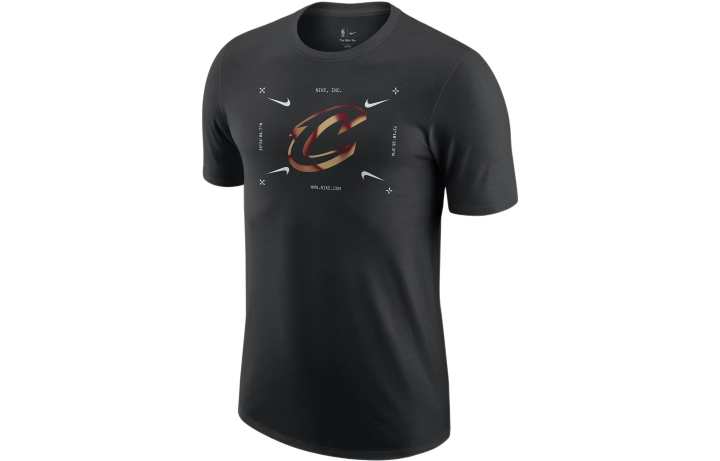 Nike Nike T Shirts Men's Black Crew Neck Moderate Straight Fit