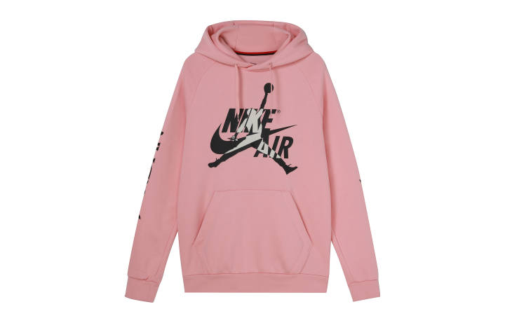 Jordan Jordan Jumpman Classics Fleece Lined Pullover Hood Sweatshirt Men's Pink