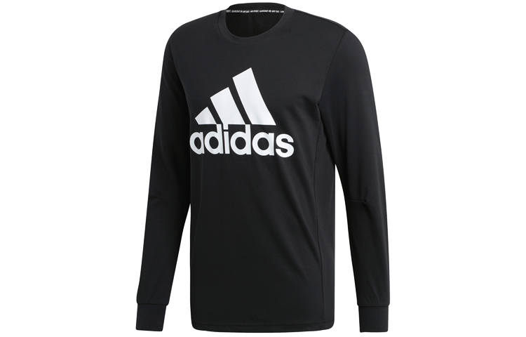 Adidas Adidas Sweatshirts Men's Black Crew Neck Moderate Regular