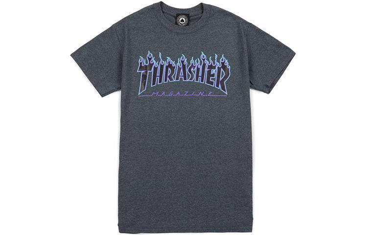 Thrasher Thrasher T Shirt US Version Unisex Gray Blue