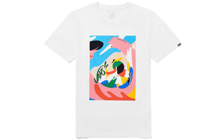 Vans Artist Men's Graphic Print Crewneck Tee White