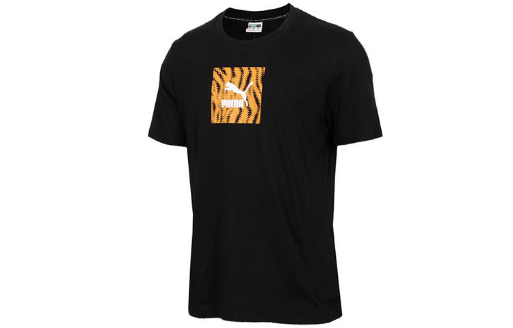 PUMA T Shirts Men's Crew Neck Moderate Straight Fit