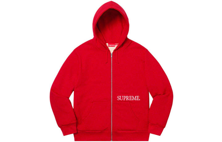 Supreme Supreme Thermal Zip Up Hooded Sweatshirt