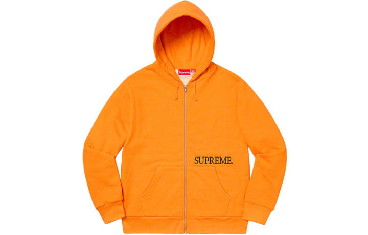 Supreme Supreme Thermal Zip Up Hooded Sweatshirt