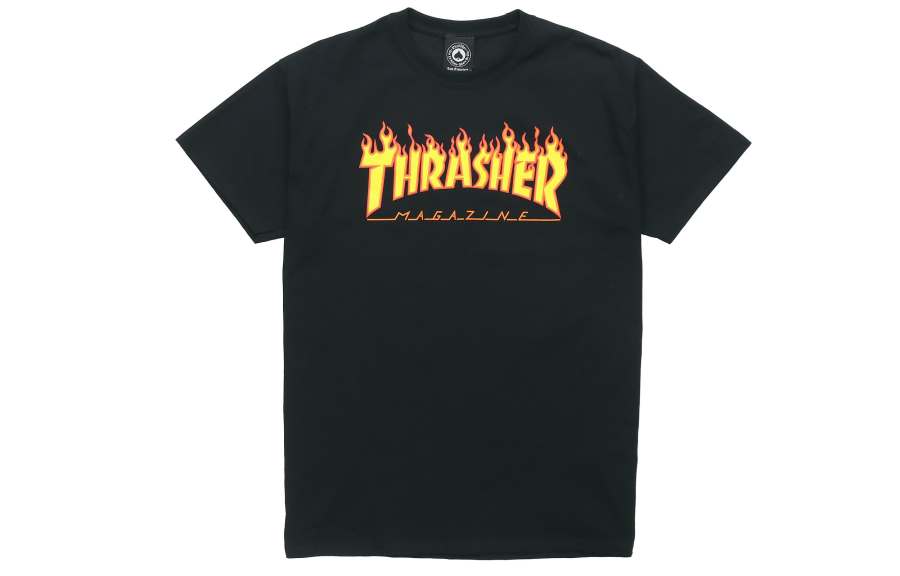 Thrasher Thrasher Flame Short Sleeve T-Shirt Black