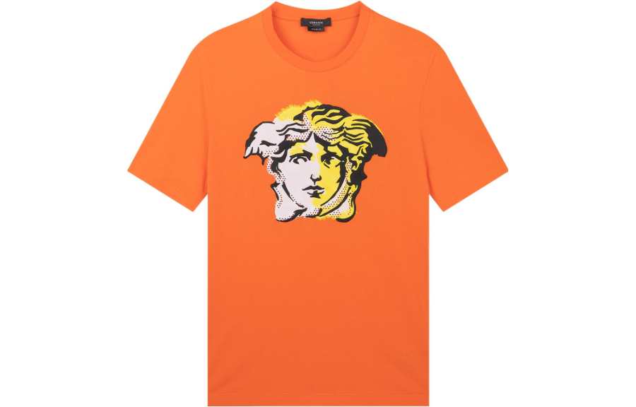 VERSACE VERSACE T Shirt Men's Orange Red