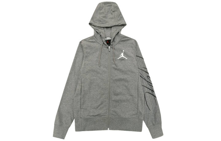 Jordan Jordan Air Sweatshirts Men's Hooded Moderate Cardigan