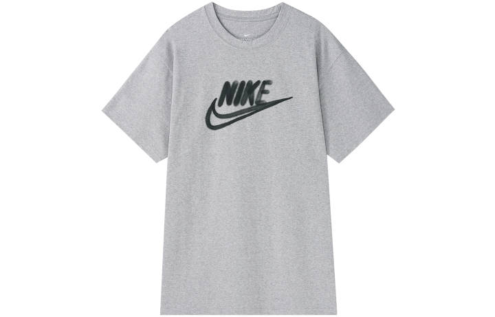 Nike Nike Drop Shoulder Sleeve T Shirt Men's Light Gray