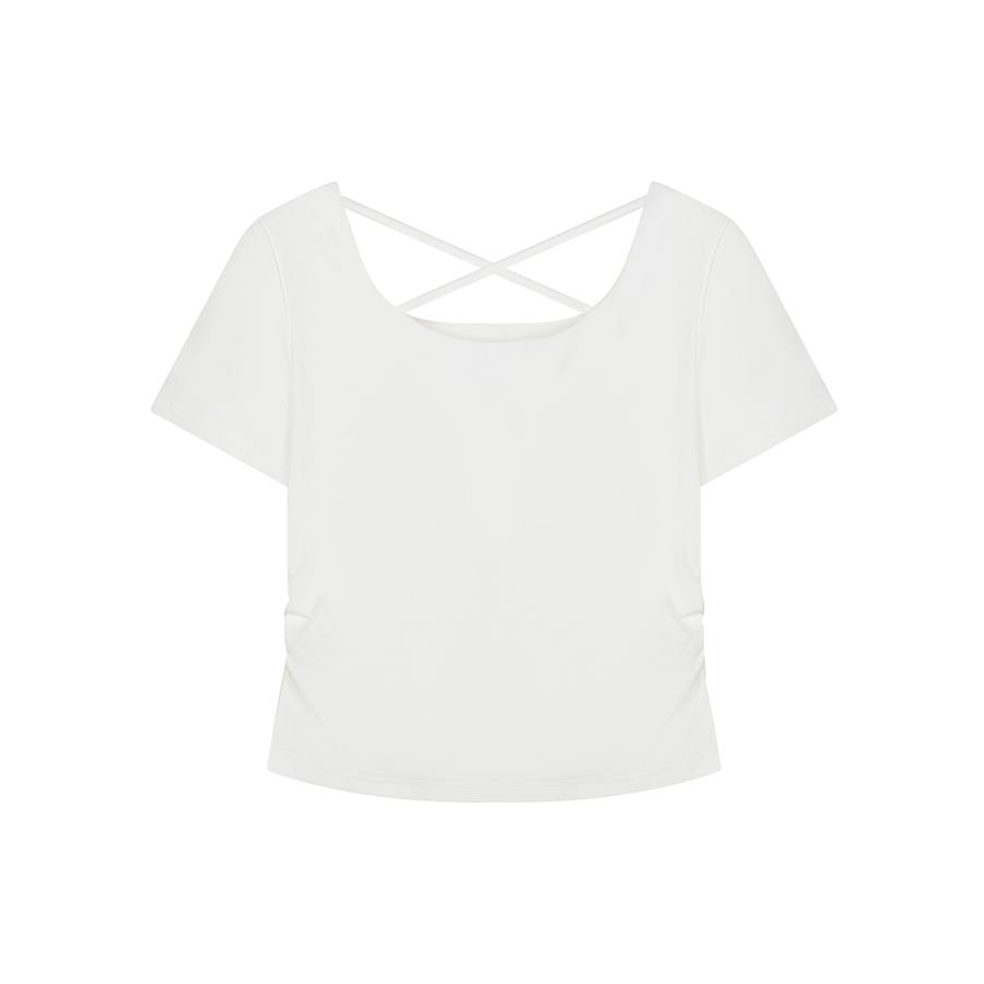 Teenie Weenie T Shirts Women's Square Collar Moderate Straight Fit