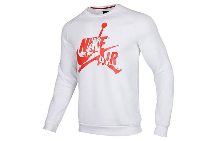 Jordan Jordan Sweatshirts Men's White Crew Neck Moderate Regular