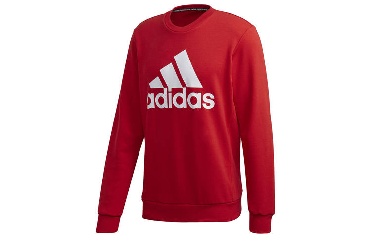 Adidas Adidas Sweatshirts Men's Light Scarlet/White Crew Neck Moderate Regular