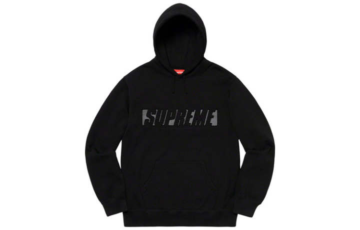 Supreme Supreme Reflective Cutout Hooded Sweatshirt