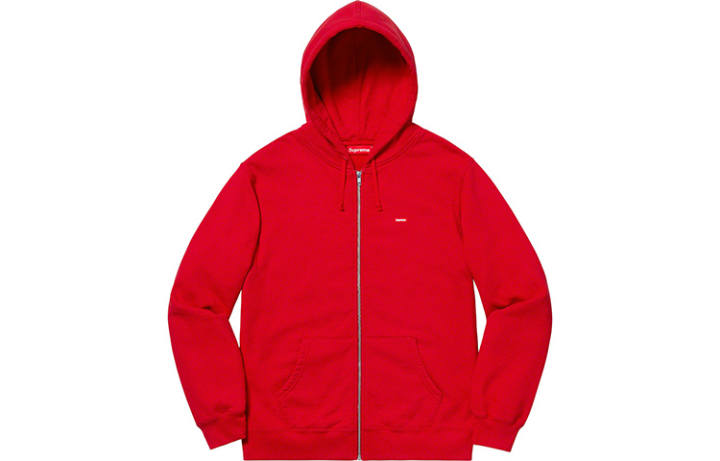 Supreme Supreme Small Box Thermal Zip Up Hoodie