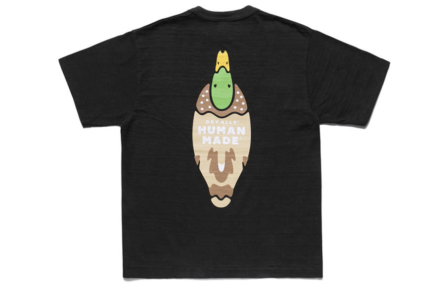 HUMAN MADE T Shirts Unisex Crew Neck Moderate Straight Fit