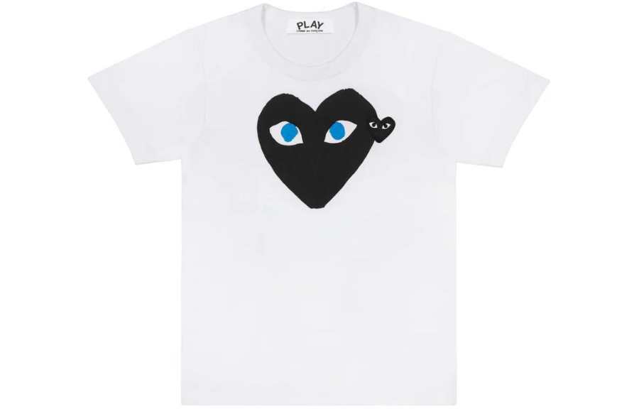 CDG Play Comme Des Garcons Play Black Heart Blue Eyes T shirt