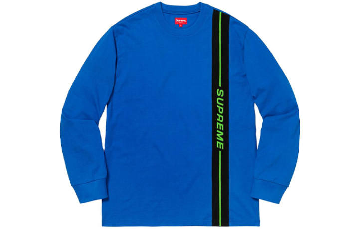 Supreme Supreme Vertical Logo Stripe L/S Top