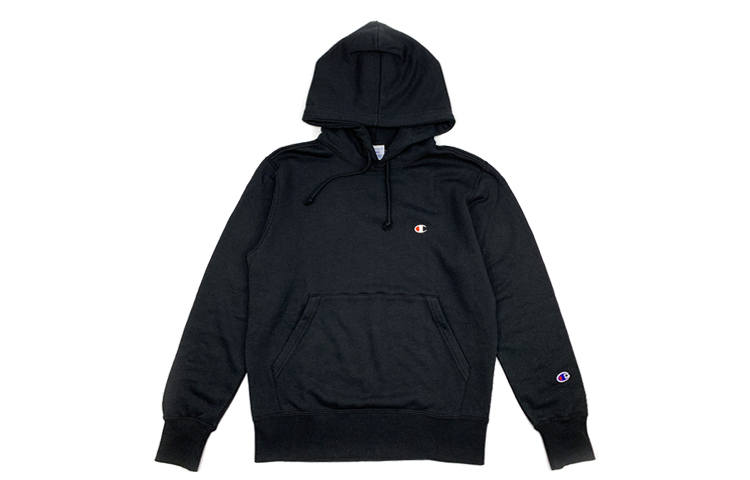 Champion Champion Small Logo Fleece Lined Pullover Sweatshirt Japan Version Unisex Black