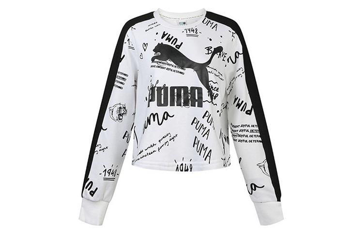 PUMA CLASSICS Sweatshirts Women's Crew Neck Moderate Regular