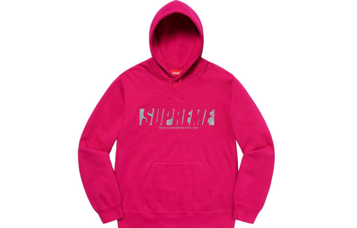 Supreme Supreme Reflective Cutout Hooded Sweatshirt