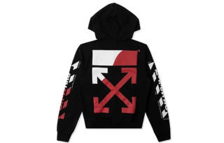 OFF-WHITE OFF WHITE Diagonal Split Logo Hoodie