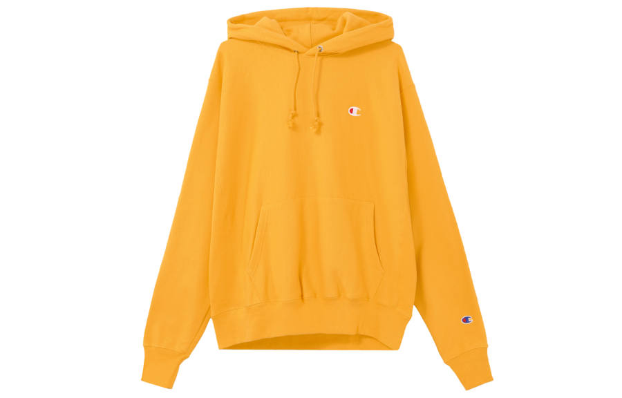 Champion Champion Men's PLC Pull over Champion Fleece Lined, US Version, Pullover Winter Sweatshirt Unisex Yellow