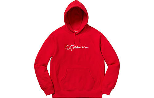 Supreme Supreme Classic Script Hooded Sweatshirt
