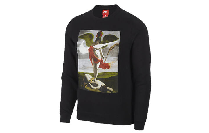 Nike Nike Sweatshirts Men's Black Crew Neck Moderate Regular