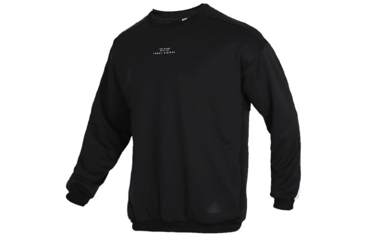 Adidas Adidas Sweatshirts Men's Black Crew Neck Moderate Regular
