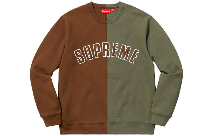 Supreme Supreme Split Crewneck Sweatshirt