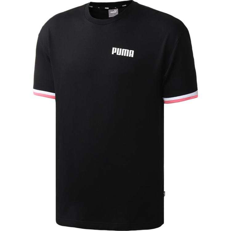 PUMA T Shirts Men's Crew Neck Moderate Straight Fit