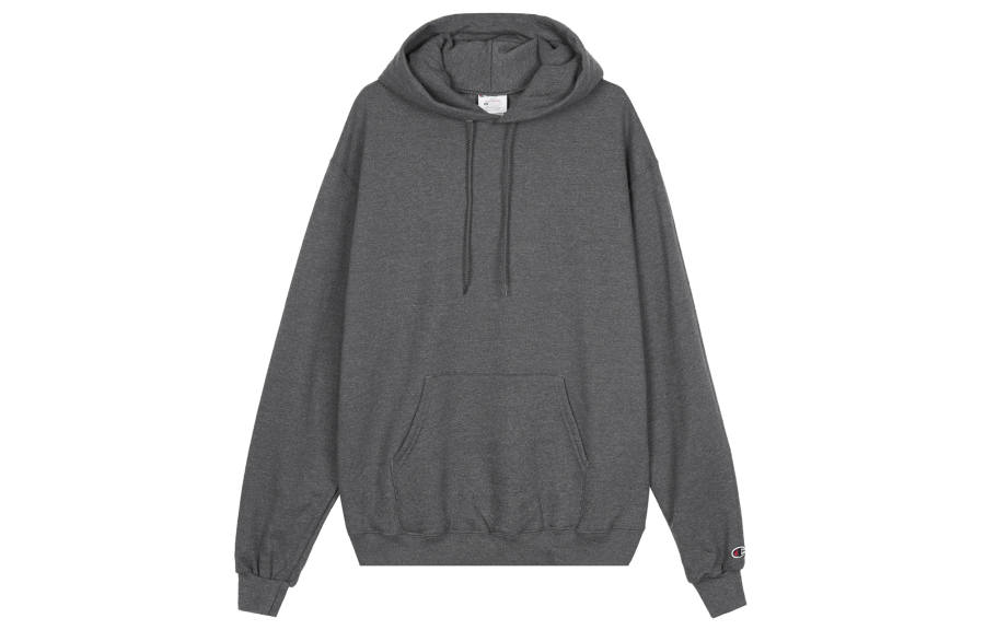 Champion Champion Cuff Single Label Fleece Lined Pullover Sweatshirt US Version Unisex Dark Gray
