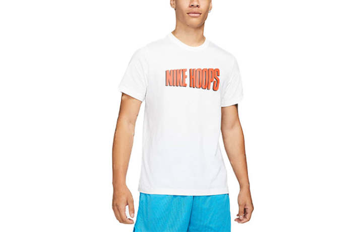 Nike Nike T Shirts Men's White Crew Neck Moderate Straight Fit