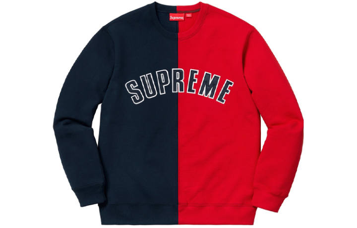 Supreme Supreme Split Crewneck Sweatshirt