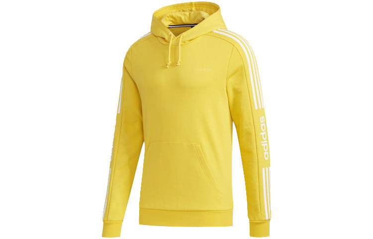 Adidas Neo Sweatshirts Men's Yellow Hooded Moderate Regular