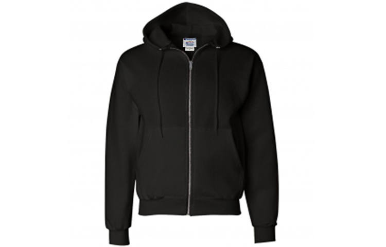 Champion Single Label Zippers Fleece Lined Sweatshirt US Version Unisex Black