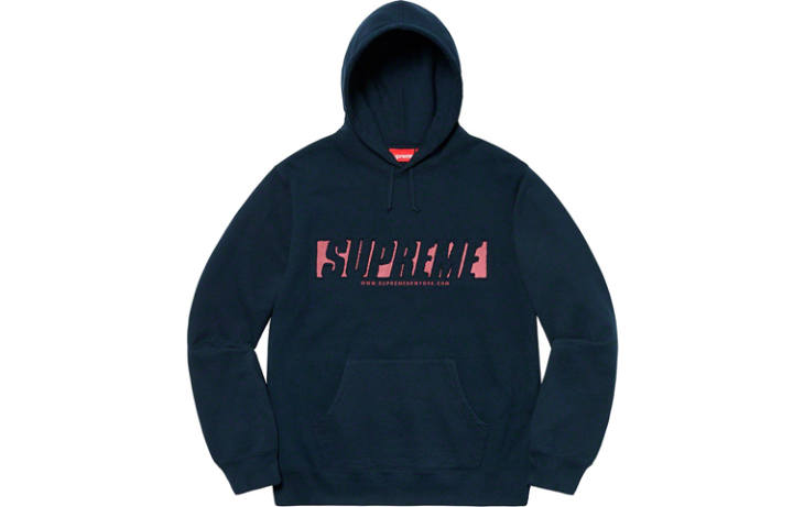 Supreme Supreme Reflective Cutout Hooded Sweatshirt