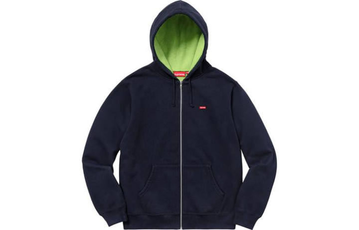 Supreme Supreme Contrast Zip Up Hooded Sweatshirt