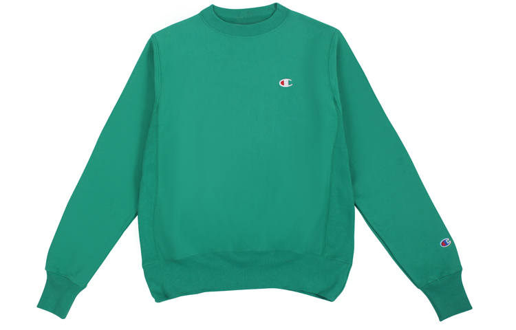 Champion Champion Fleece Lined Small C Sweatshirt US Version Unisex Green